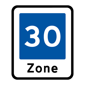 E 53 Område med fartdæmpning