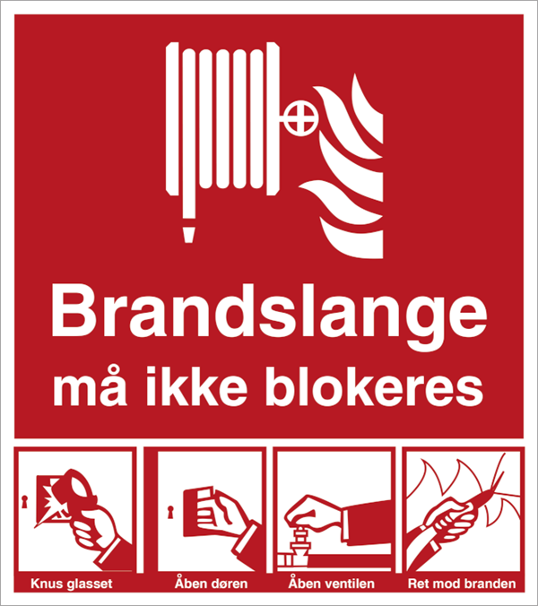 H 465 Brandslange må ikke blokeres