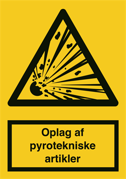 A 337 Oplag af pyrotekniske artikler