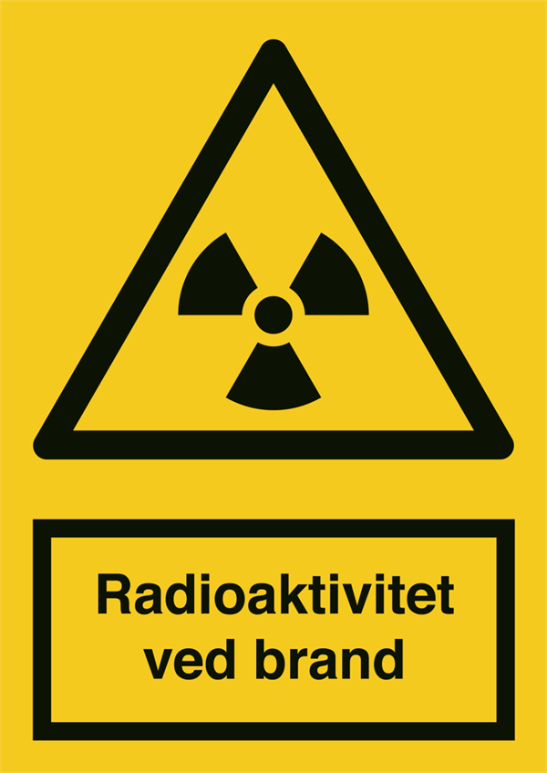 A 313 Radioaktivitet ved brand