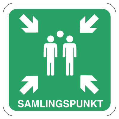 Samlingspunkt - Refleks Alu. - 500 x 500 mm