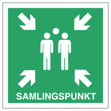 Samlingspunkt - Refleks Alu. - 500 x 500 mm