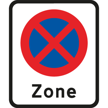 E 68,2 Zone med standsning forbudt