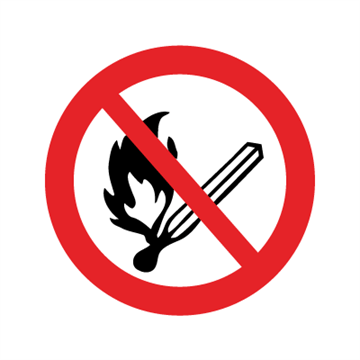 F 153 Rygning og åben ild forbudt