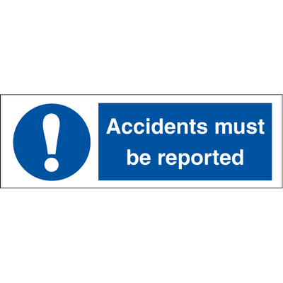 Accidents must be reported