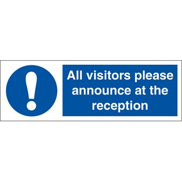 All visitors please announce