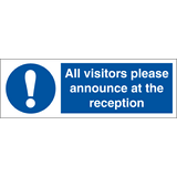 All visitors please announce