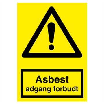 Asbest Adgang forbudt