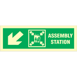 Assembly station arrow down to corner