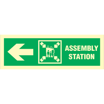 Assembly station arrow left