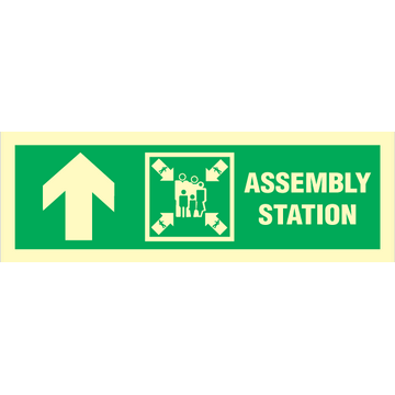 Assembly station arrow up