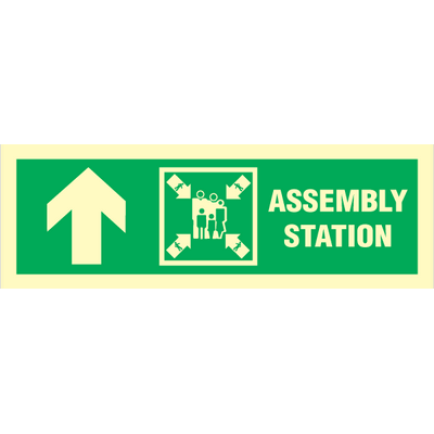 Assembly station arrow up