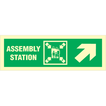 Assembly station arrow up to corner