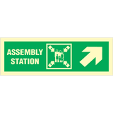 Assembly station arrow up to corner