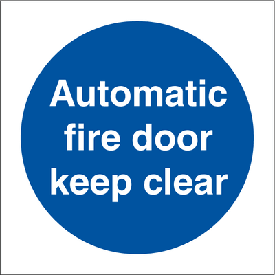 Automatic fire door