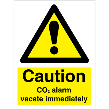 CO2 alarm vacate immediately