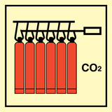 CO2 Battery - Photolumienescent Self Adhesive Vinyl - 150 x 150 mm