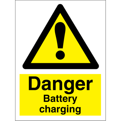 Danger Battery charging