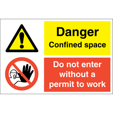 Danger confined space