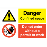 Danger confined space