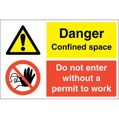 Danger confined space