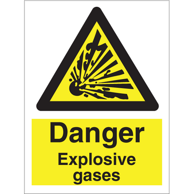 Danger Explosive gases