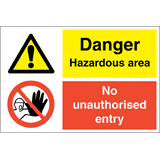 Danger Hazardous area