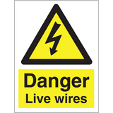 Danger Live wires