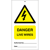 Danger live wires (pk. á 10 stk.)