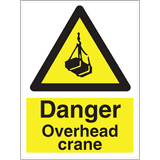 Danger overhead crane