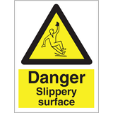 Danger slippery surface