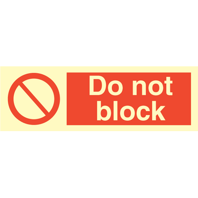 Do not block