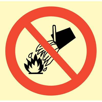 Do not extinguish with water