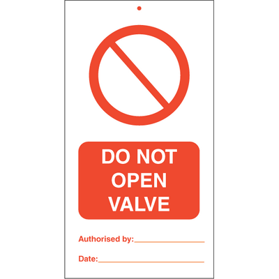 Do not open valve (pk. á 10 stk.)