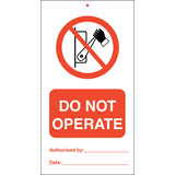 Do not operate (pk.á 10 stk.)