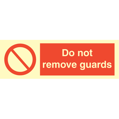 Do not remove guards