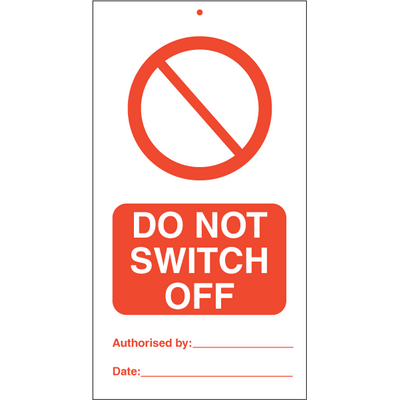 Do not switch off (pk. á 10 stk.)