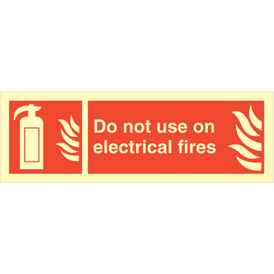 Do not use on electrical...