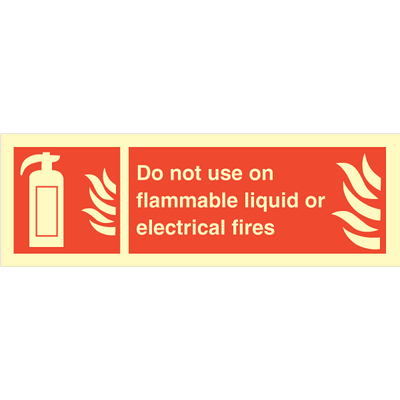 Do not use on flammable...