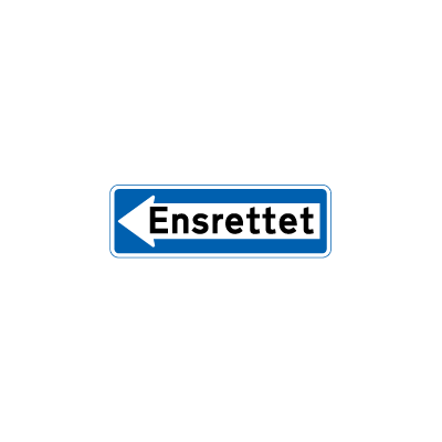 E 19,2 Ensrettet færdsel venstrevisende