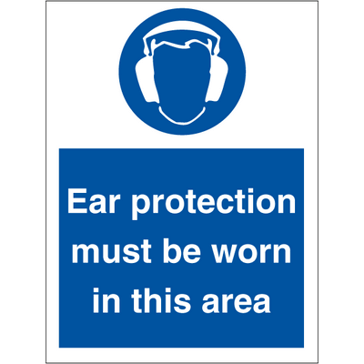 Ear protection must be worn