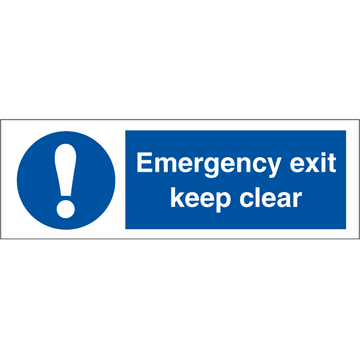 Emergency exit keep clear