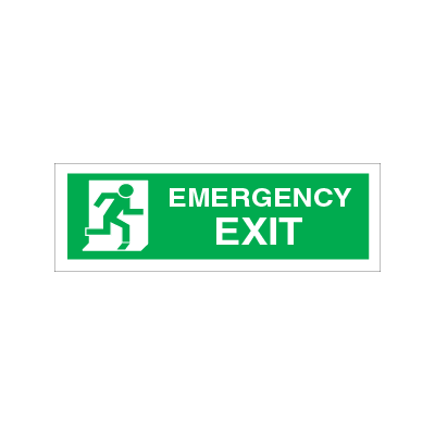 Exit right, arrow down