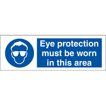 Eye protection must be worn