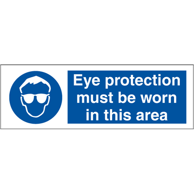 Eye protection must be worn