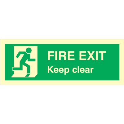 Fire exit keep clear