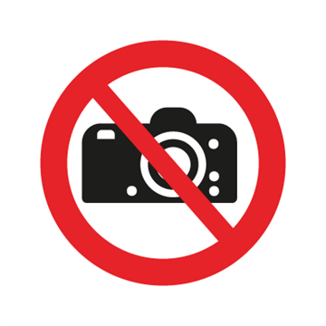F 165 Fotografering forbudt