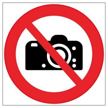 130.105 Fotografering forbudt