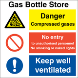 Gas bottle store