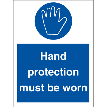 Hand protection must be worn